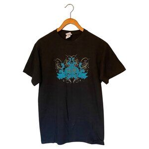 Dare Black S/S T-Shirt Men's Size M Fruit of The Loom Vintage 90s